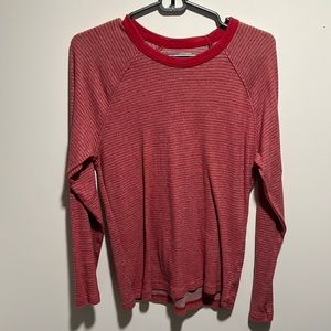Gap red striped long sleeve shirt XS